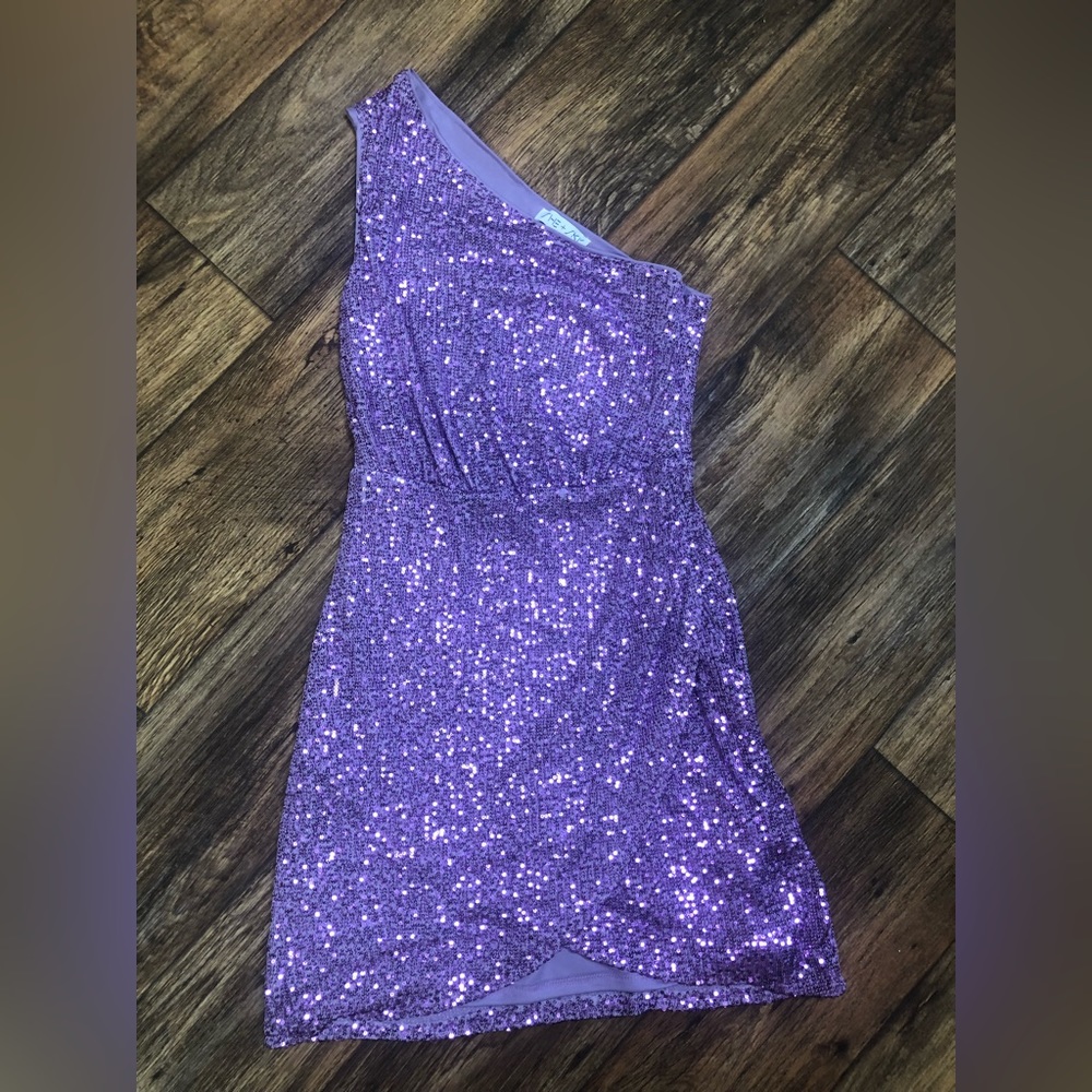 Purple formal dress